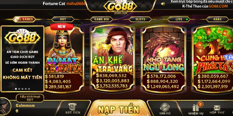 Quá trình và phát triển  đồng hành cổng game Go88