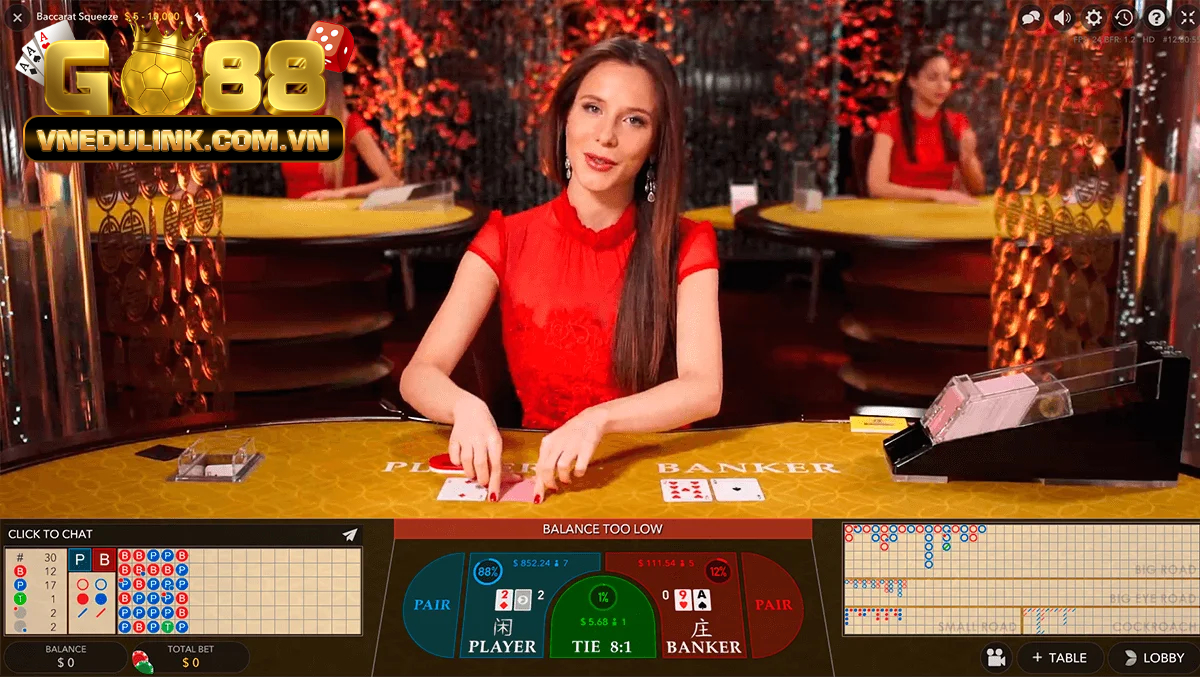 Chi tiết luật lệ quy định game Baccarat Live